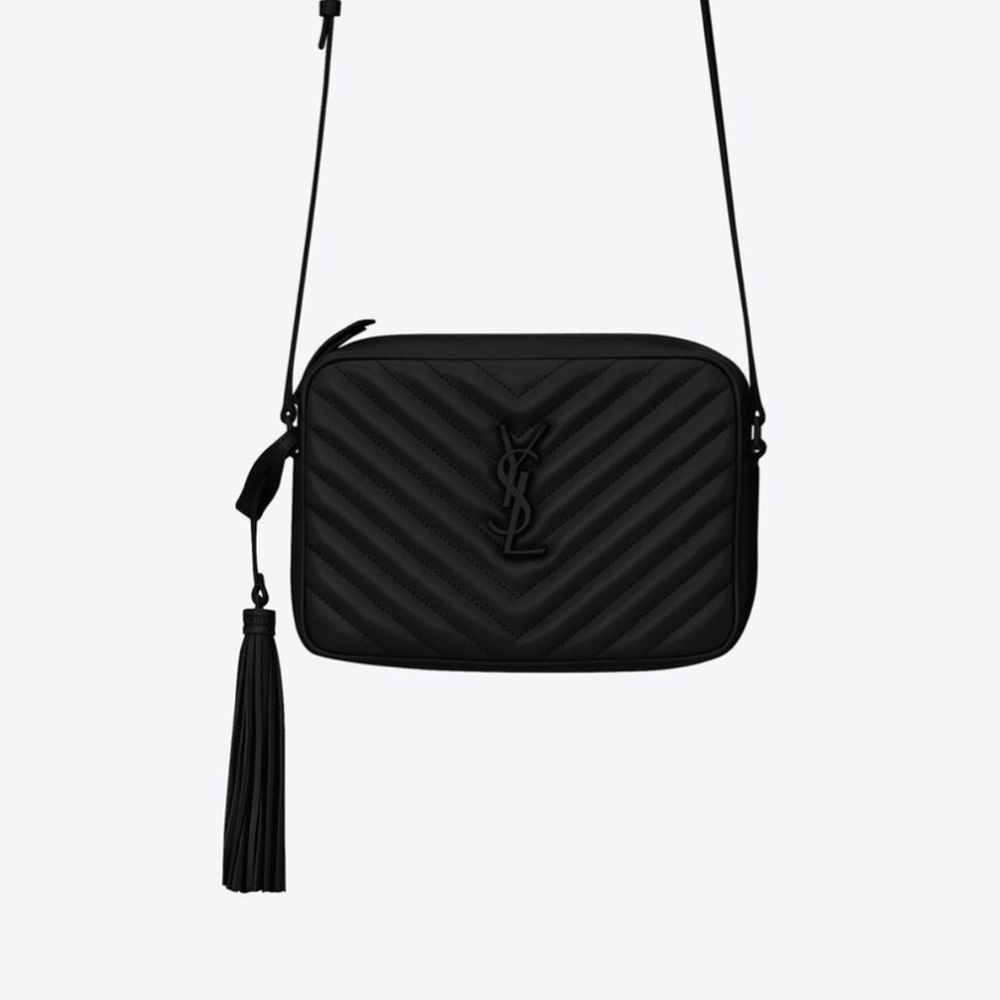Authentic Yves Saint Laurent LOU CAMERA BAG IN QUILTED LEATHER